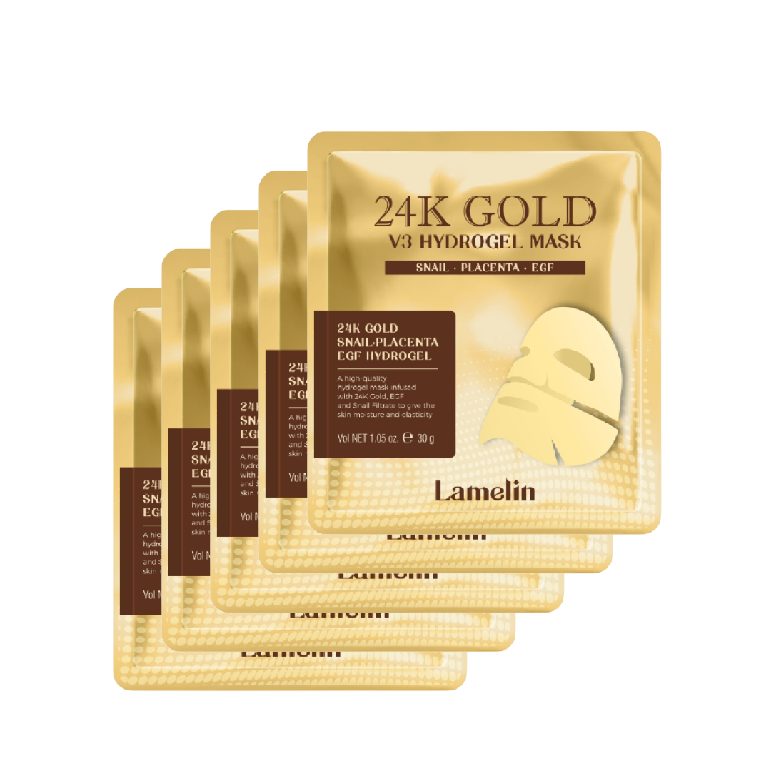 Lamelin 24k Gold V3 Hydrogel Mask (5 PACK)