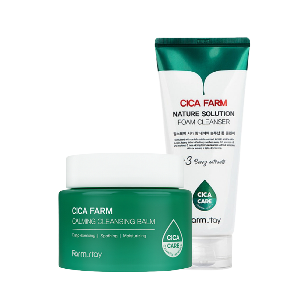 Kit Double Cleansing Cica Farm Farmstay
