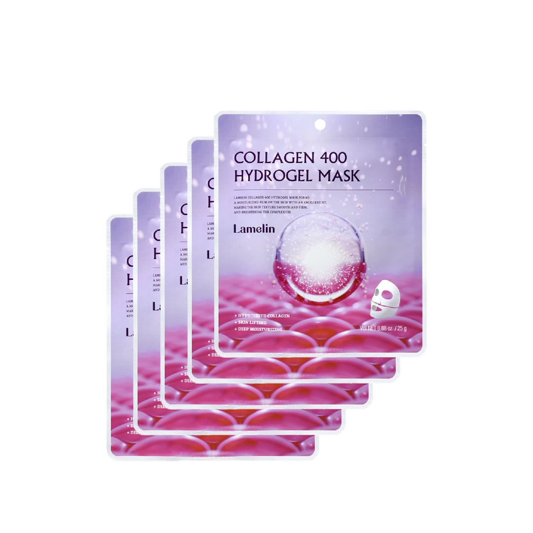 Lamelin Collagen 400 Hydrogel Mask (5 PACK)
