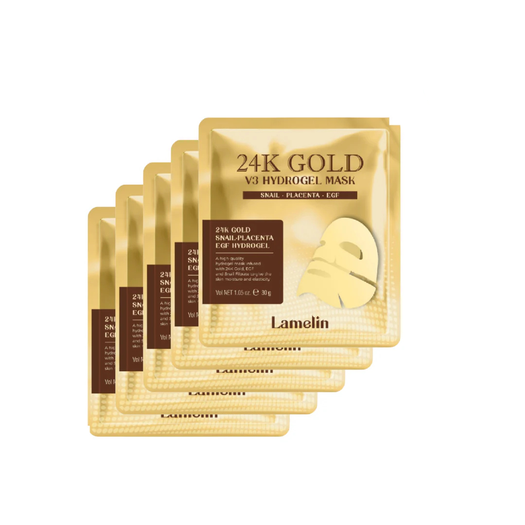 Lamelin 24k Gold V3 Hydrogel Mask (5 PACK)