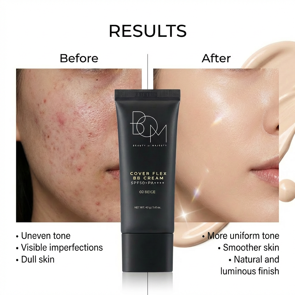 B.O.M. Cover Flex BB Cream SPF50+