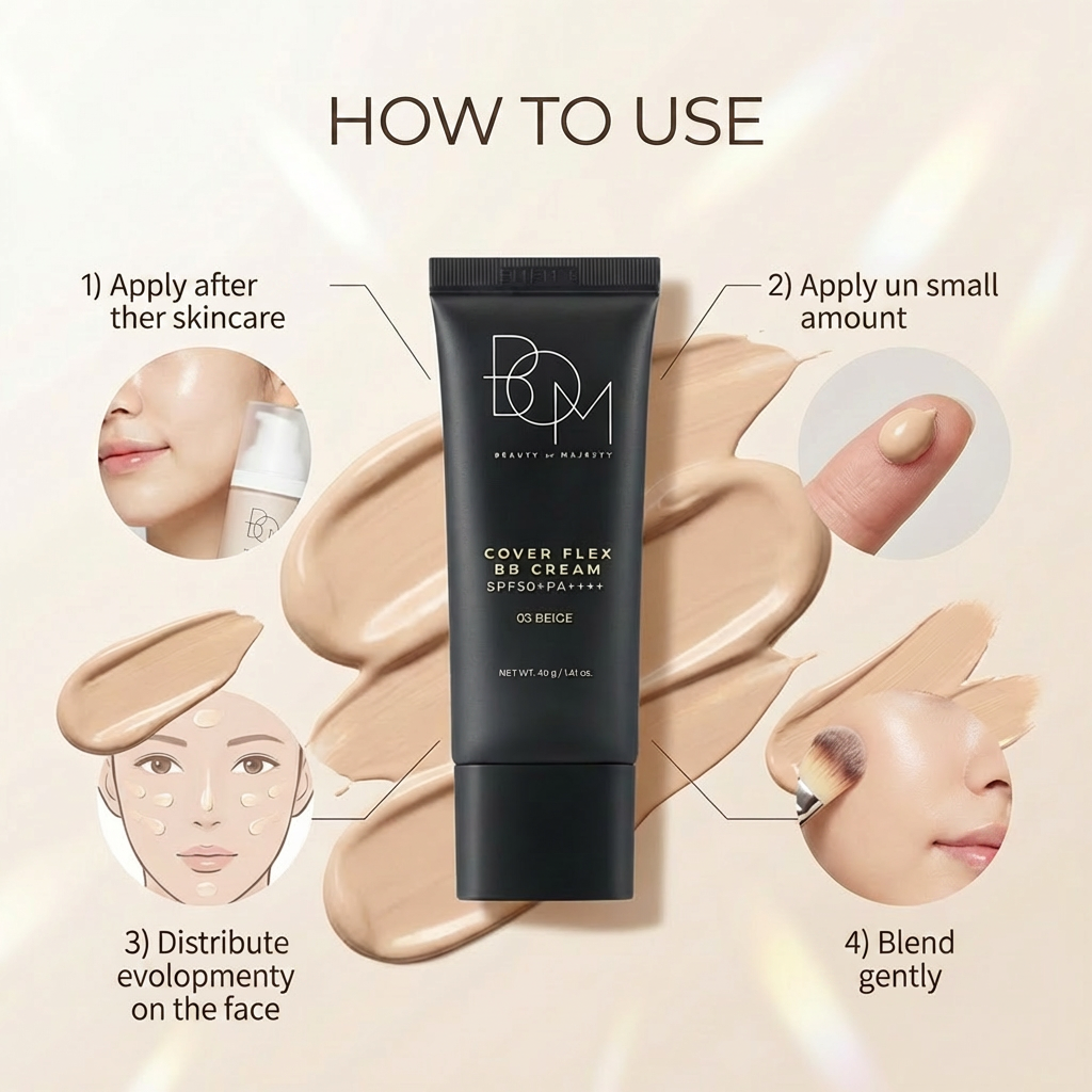 B.O.M. Cover Flex BB Cream SPF50+