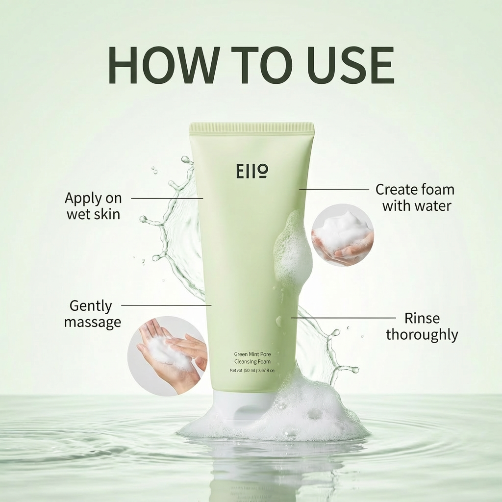 EIIO Green Mint Pore Cleansing Foam