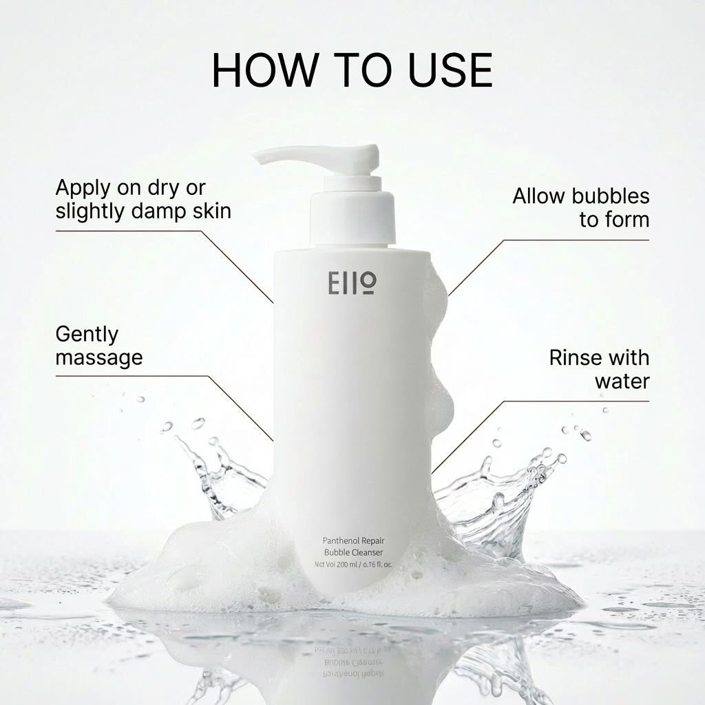 EIIO Panthenol Repair Bubble Cleanser