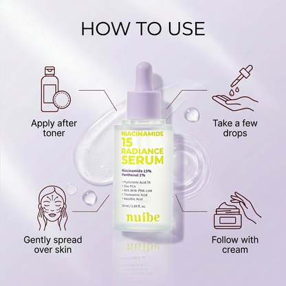 Nuibe Niacinamide 15 Radiance Serum