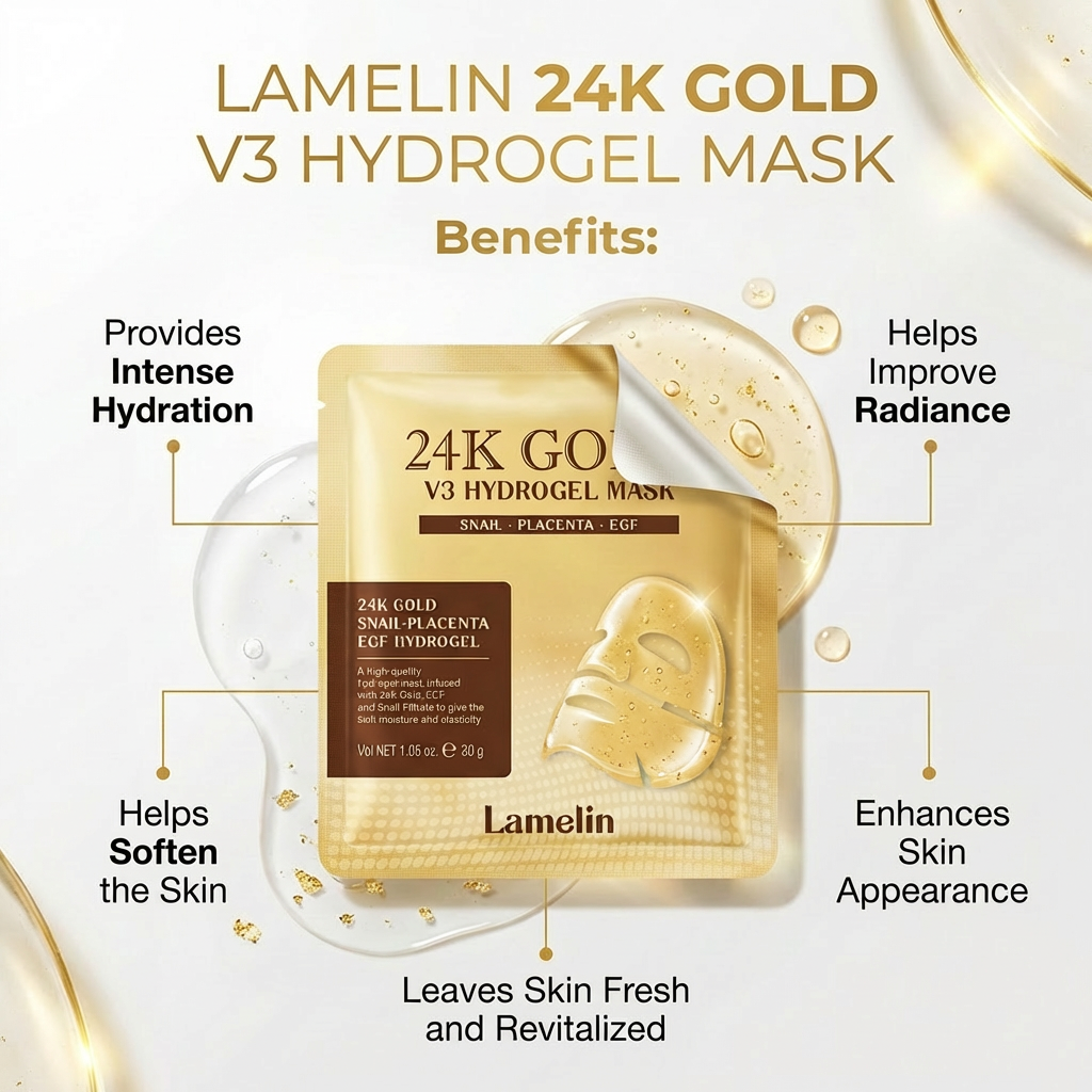 Lamelin 24k Gold V3 Hydrogel Mask (1EA)