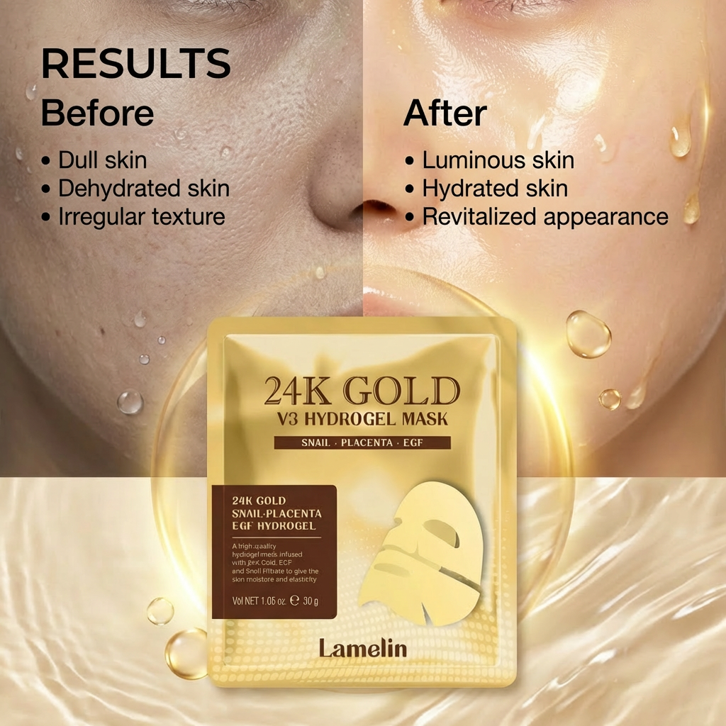 Lamelin 24k Gold V3 Hydrogel Mask (1EA)