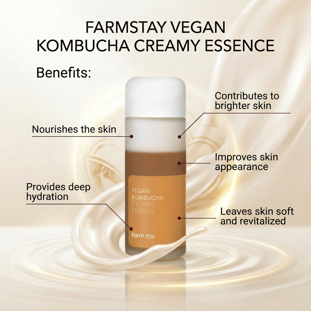 Farmstay Vegan Kombucha Creamy Essence